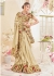 Beige Silk Mirror Worked Wedding Saree 4105
