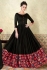 Black satin party wear anarkali 5301