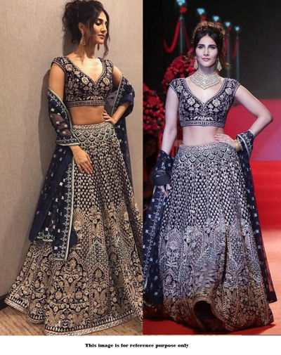 Bollywood Style Black color silk lakme fashion lehenga choli