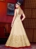 Off White color shaded silk wedding anarkali