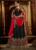 Black raw silk wedding lehenga choli