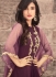 Sonal Chauhan purple georgette wedding anarkali