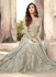 Sonal Chauhan grey color net wedding anarkali