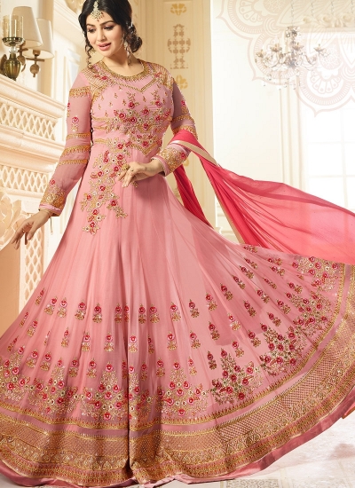 Ayesha Takia Pink color georgette party wear salwar kameez