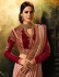 Dusty brown silk Party wear saree