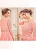 Pink georgette wedding wear salwar kameez