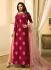 Drashti Dhami magenta and peach color chanderi silk lehenga kameez