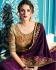 Party wear Designer Sarees Wine Colour 7802