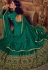 Green and Chiku color Silk party wear Lehenga kameez