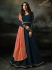 Sophie Choudry blue and peach  color georgette party wear suit