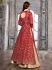 Red color Albela Satin wedding wear Ghagra Choli