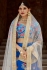 Indian Dress Blue Color Bridal Lehenga 1106