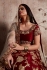 Indian Dress Maroon Color Bridal Lehenga 341M