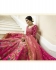 Pink silk Indian wedding lehenga 13167