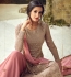 Grey pink heavy embroidered palazzo salwar kameez 53002