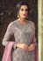 Grey heavy embroidered straight cut salwar kameez 53003