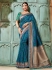 Blue pure banarasi silk saree 2008