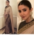 Bollywood Sabyasachi Inspired Anushka Sharma Cream silk saree