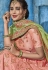 Light pink silk Indian wedding lehenga choli 1003