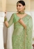 Pista green silk Indian wedding wear saree 5001