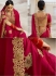 Pink silk Indian wedding wear saree 5011