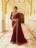 Maroon silk Indian wedding wear saree 5016