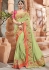 Pista green silk Indian wedding wear saree 1909