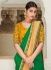 Green banarasi weaving silk Indian wedding saree 1006
