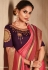 Light Pink color silk Indian wedding saree 930