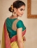 Mustuard color silk Indian wedding saree 936