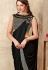 Black color designer party wear saree