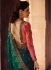 Green Barfi silk Indian Designer Saree