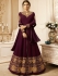 Drashti Dhami Wine color georgette wedding anarkali