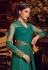 Teal color georgette wedding Lehenga and pant 2 in 1 style