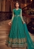 Teal color georgette wedding Lehenga and pant 2 in 1 style