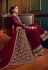 Maroon color georgette Indian wedding Palazzo suit