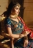 Blue designer Indian wedding Banarasi silk Lehenga