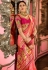 Light pink Indian Wedding Silk saree