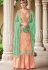 Peach Dola Silk Sharara Style Pakistani Suit 36