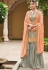 Grey Dola Silk Sharara Style Pakistani Suit 34