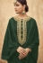 Green Pure Silk Sharara Style Pakistani Suit 46