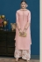 Light Pink Silk Palazzo Style Pakistani Suit 10128
