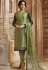 Green Satin Georgette Lehenga and Churidar Designer Suit 3001