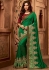 emerald green designer silk saree 2312