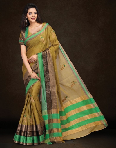 Mysha Malhar Gold Designer Saree