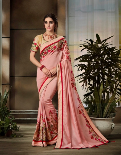 Party wear indian wedding designer saree 8702