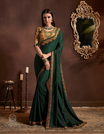 Party wear indian wedding designer saree 8511
