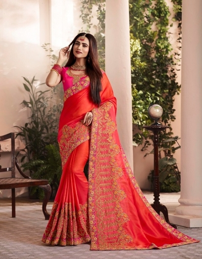 Party wear indian wedding designer saree 9006
