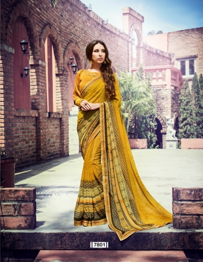 Party wear indian wedding designer saree 7801