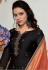 black designer satin georgette embroidered sharara style pakistani suit 4514